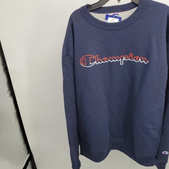 Champion Crew Neck Script Logo Sweatshirt New - Picture 7 of 12
